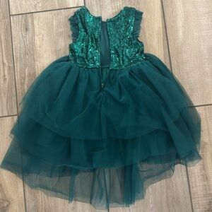 Zuni’e Toddler 5 Sequined Green Dress